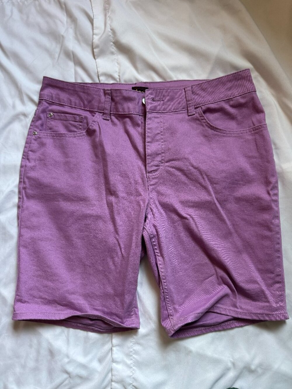 Lee Purple Denim Shorts Size 16W